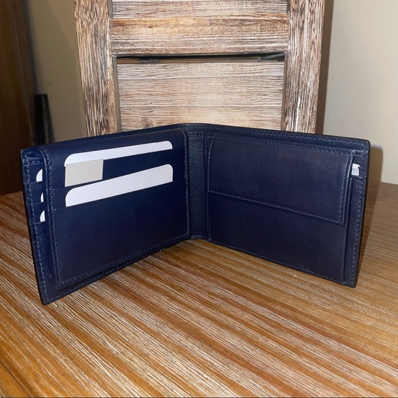 Gucci MicroGuccissima GG Logo Blue Leather Wallet - Picture 4 of 12